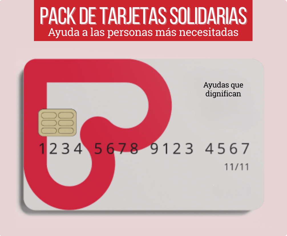 Pack de Tarjetas solidarias de Cáritas Gandía