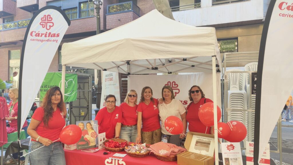 Stand de Cáritas en la Feria de Asociaciones el sábado 4 de octubre