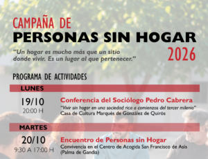 Semana de Personas Sin Hogar 2026 Gandia
